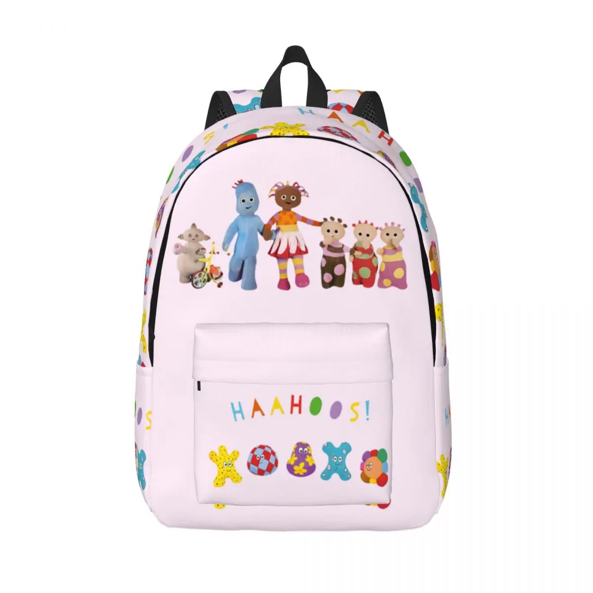 Casual Together Storage Bag Campus Zipper Closure I-In The Night Garden Unisex Bookbag Back To School Gift