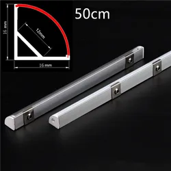 LED aluminum channel 0.5m for 3528 5630 5050 LED strip U/V shape milky white cover/transparent cover led aluminum profile