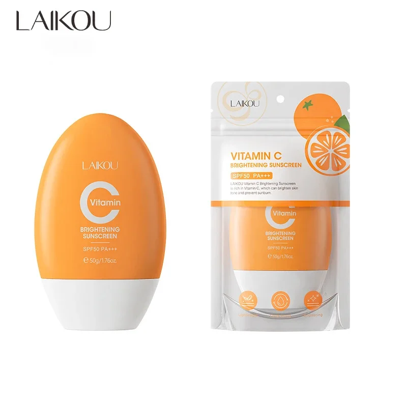 LAIKOU Vitamin C Sunscreen Relief Sun Spf 50+ High Sun Protection Hydrating Moisturizing Skin Care Sun Cream Oil Control Essence