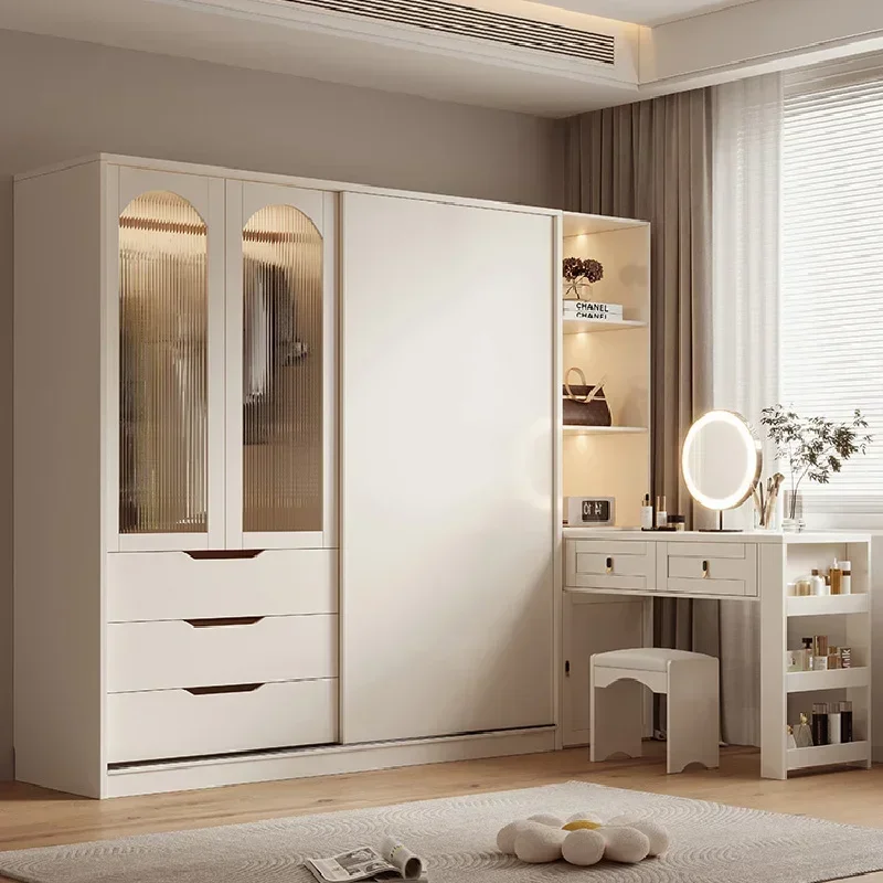 

Villa Storage Wardrobes Partitions Wooden King Size Bedroom Organizer Wardrobe Modern Nordic Drawer Guarda Roupa Home Furniture