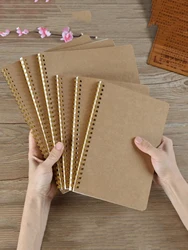 A5 Coil Notebook Lined Dots Blank Grid Paper Journal Book For School Office Supplies Stationery