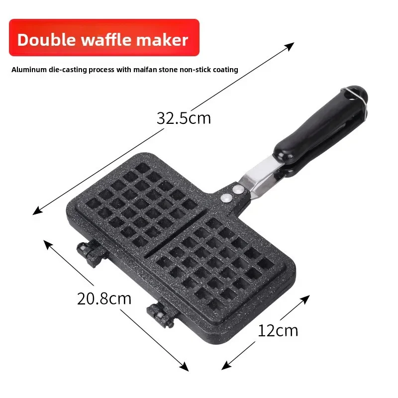 Baking Tools Natural Gas Stove Metal Waffle Mould Cake Mould Non-Stick Cake Pans
