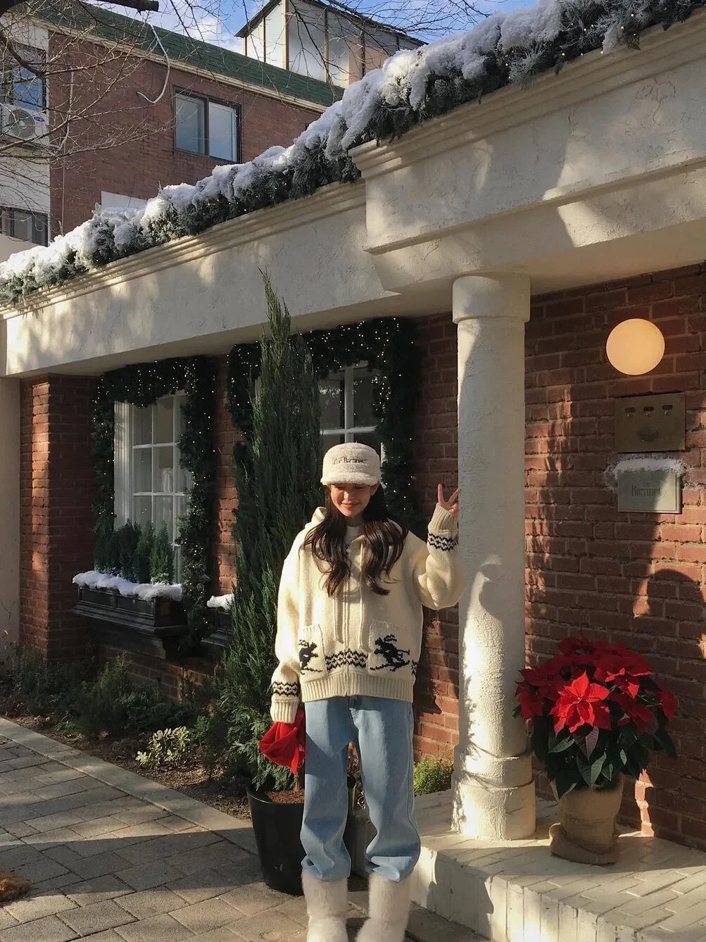 الرجعية بارنيت ثمانية الحليب سترة مقنعين التزلج سستة مفتوحة سترة المرأة أعلى خمر Sle تخفيف الصوفية طول منتظم