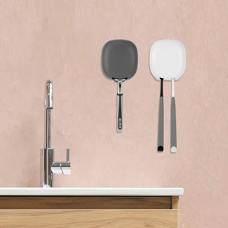 กล่องพลาสติกเก็บแปรงสีฟันฆ่าเชื้อแบบติดผนังแบบไม่ต้องเจาะรูแปรงสีฟันฆ่าเชื้อแบบชาร์จไฟ UV