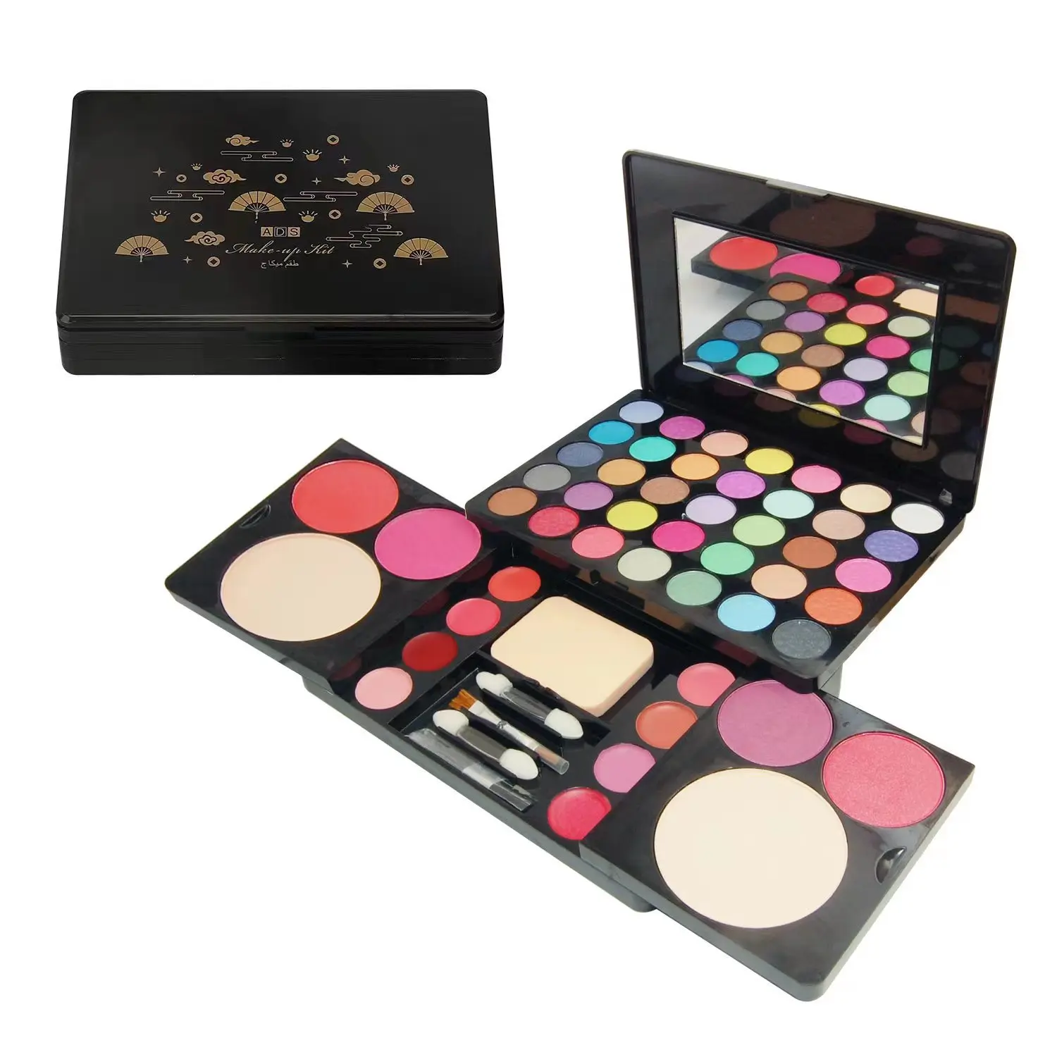Miss Women Gifts Kit per trucco tutto in uno Set completo Ombretto Lucidalabbra Fard Rossetto Correttore Pennello Specchio Tintura Sopracciglio Make Up
