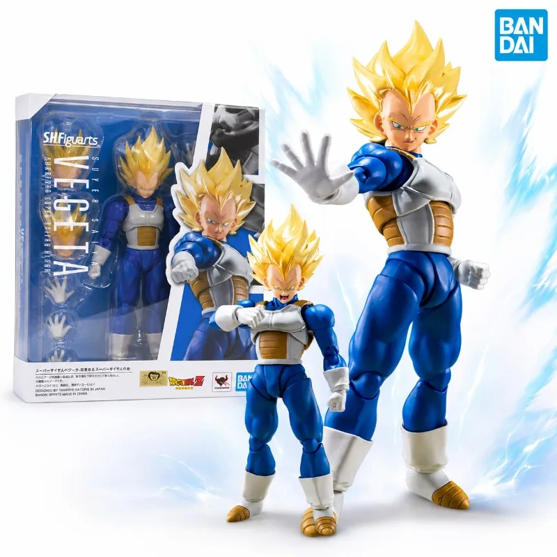 

Bandai SHFiguarts Dragon Ball Z Super Saiyan Vegeta Awakened Blood Anime Action Figure Collectible Toy Model