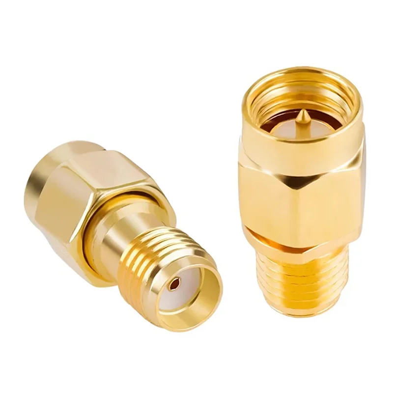 5/20/100PCS RP-SMA To SMA Connector Male Plug Female Jack Slide-on Straight RF Coax Adapter SMA Female To SMA Male Connector