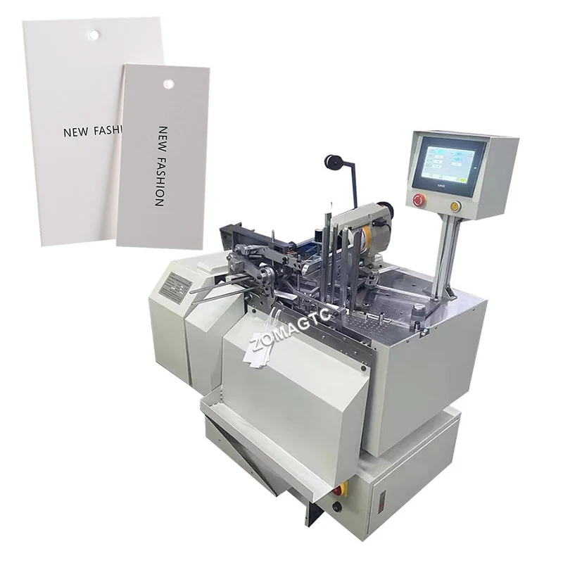 Machine automatique de nouage de nœuds de cordon en Nylon pour vêtements, enfileur d'étiquettes à œillets, Machine à enfiler de cordage d'étiquette volante