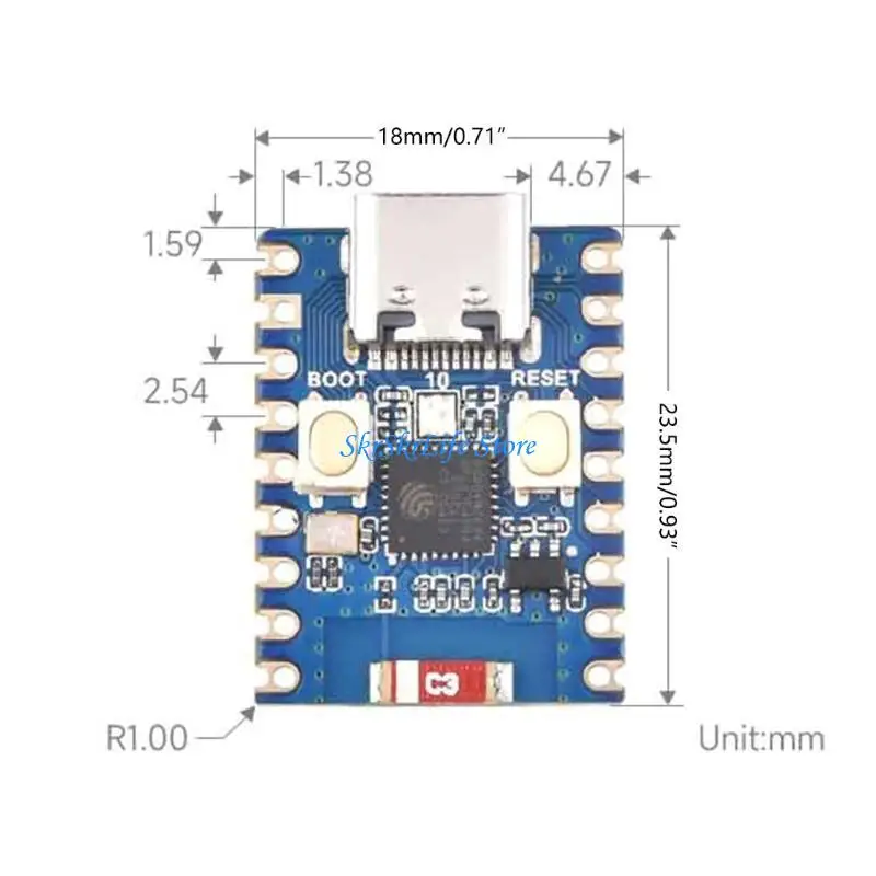 E65E ESP32 ESP32 C3FN4 Conselho Desenvolvimento para Iniciantes, Engenheiros Makers