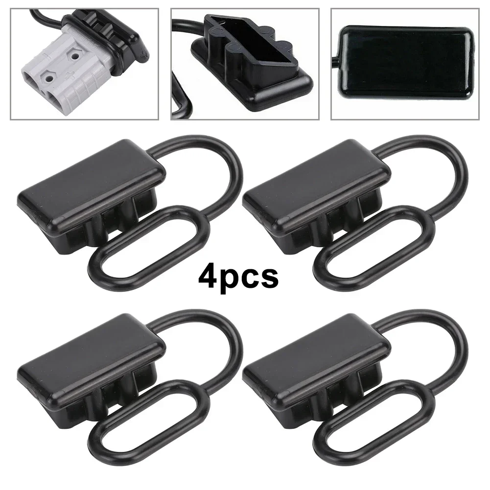 Keep Your Connectors in Optimal Condition with 4PcsSet Dust Cap for Anderson Plug Cover 50Amp Battery Connector Kit