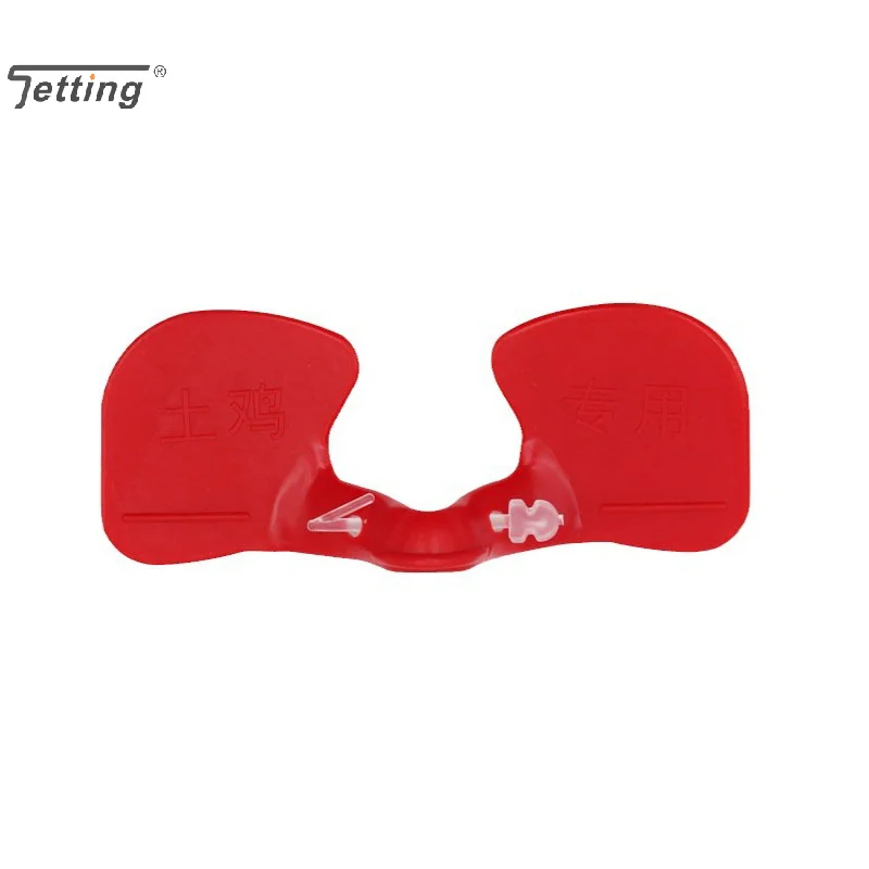 50Pcs Red Plastic Chicken Glasses Pheasant Anti-pecking Goggles Glasses With Bolt Protect Poultry Supplies Hens Farm Accessories