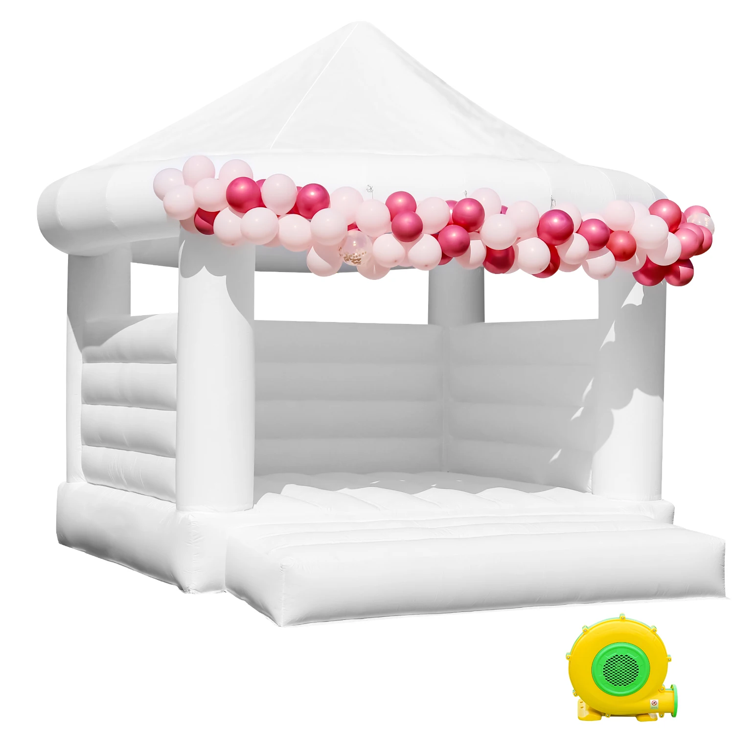 Holiday Birthday Party Commercial white inflatable trampoline castle children's toys children's playground