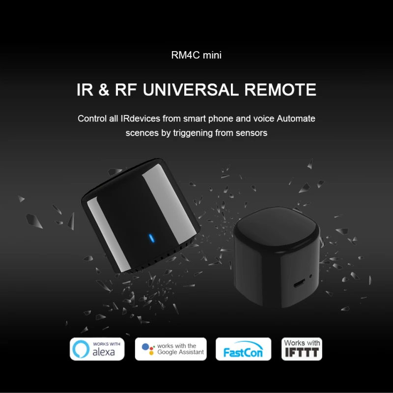 Broadlink RM4C Mini Bestcon Slimme Afstandsbediening Universele IR WiFi Infrarood Afstandsbedieningen werken met Alexa Google Home Voor AC
