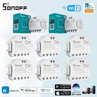 SONOFF DUALR3/R3 Lite WiFi Switch Dual Relay Module DIY MINI Smart Switches Remote Two Way Control Support Alexa Google Home