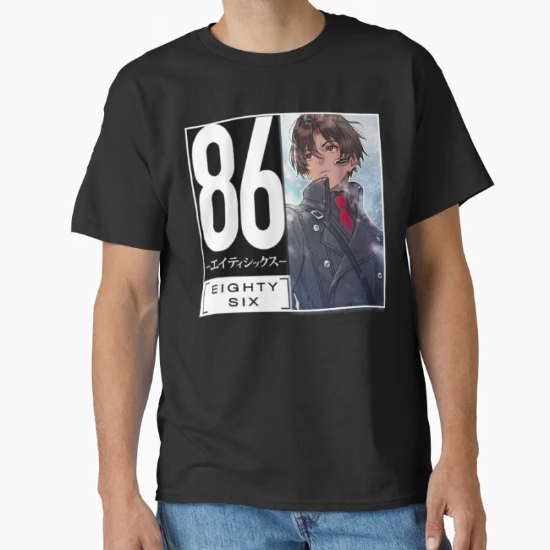 

Shinei Nozen 86 Eighty Six Gift t shirt Japan Manga graphic tee Undertaker Anime Y2K Clothes All size Tops Cartoon streetwear