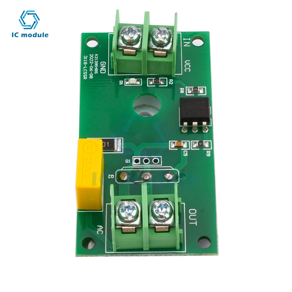 1 Channel SCR Thyristor Solid State Relay Switch Module Photoelectric Coupling Isolation Control MOS Transistor Input Output