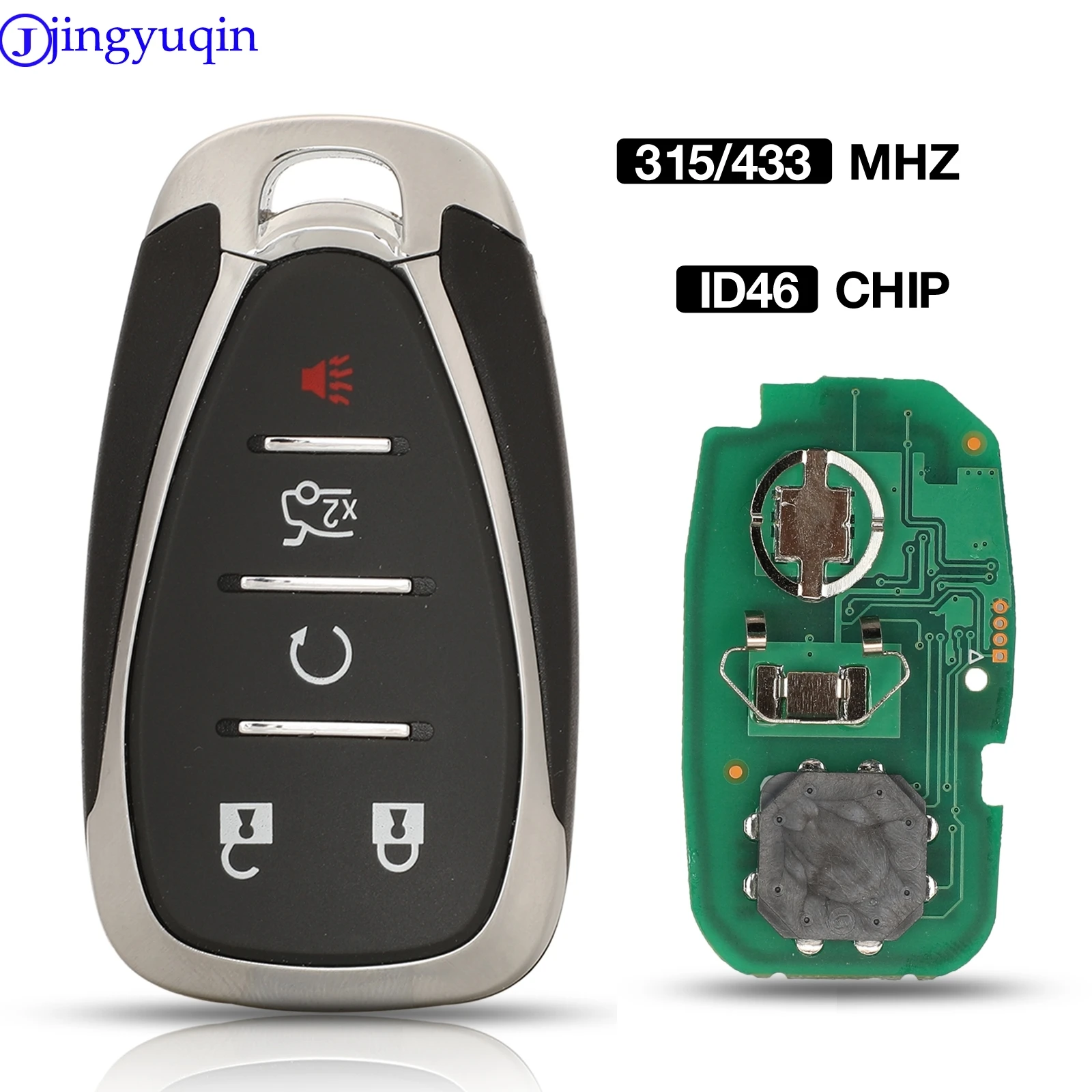 jingyuqin Remote Car Key 315/433MHz With ID46 Chip For Chevrolet Blazer Traverse 18 19 20 FCCID: HYQ4AA/HYQ4EA Smart Key