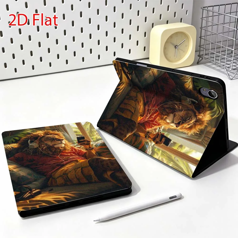 Cartoon Lion Biker Sunglasses For Huawei MediaPad MatePad Honor Pro V6 9 V8 X9 12 X 13.3 SE 11 11.5 Inch Tablet Case Popular