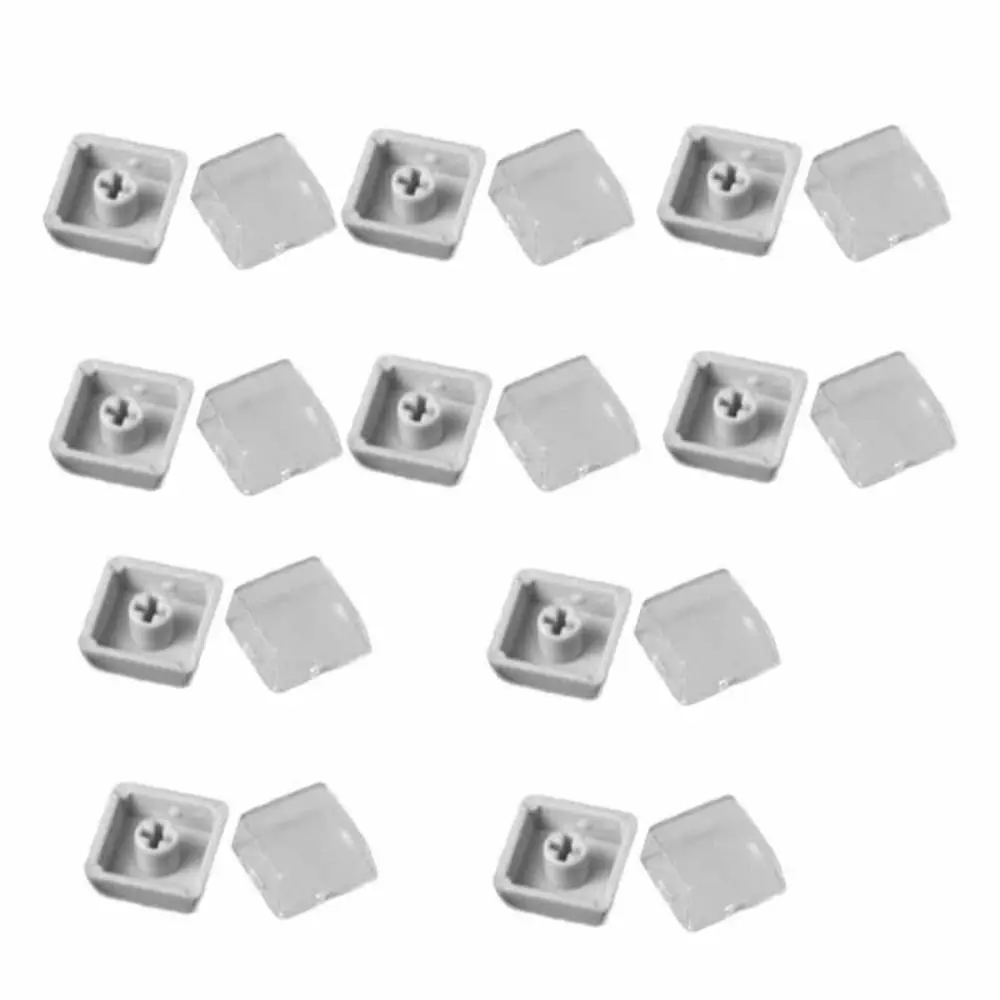 10pcs NEW Removable Transparent Keycaps Transparent Black/White Double-layer Keycaps Resin Keycap Shell Computer