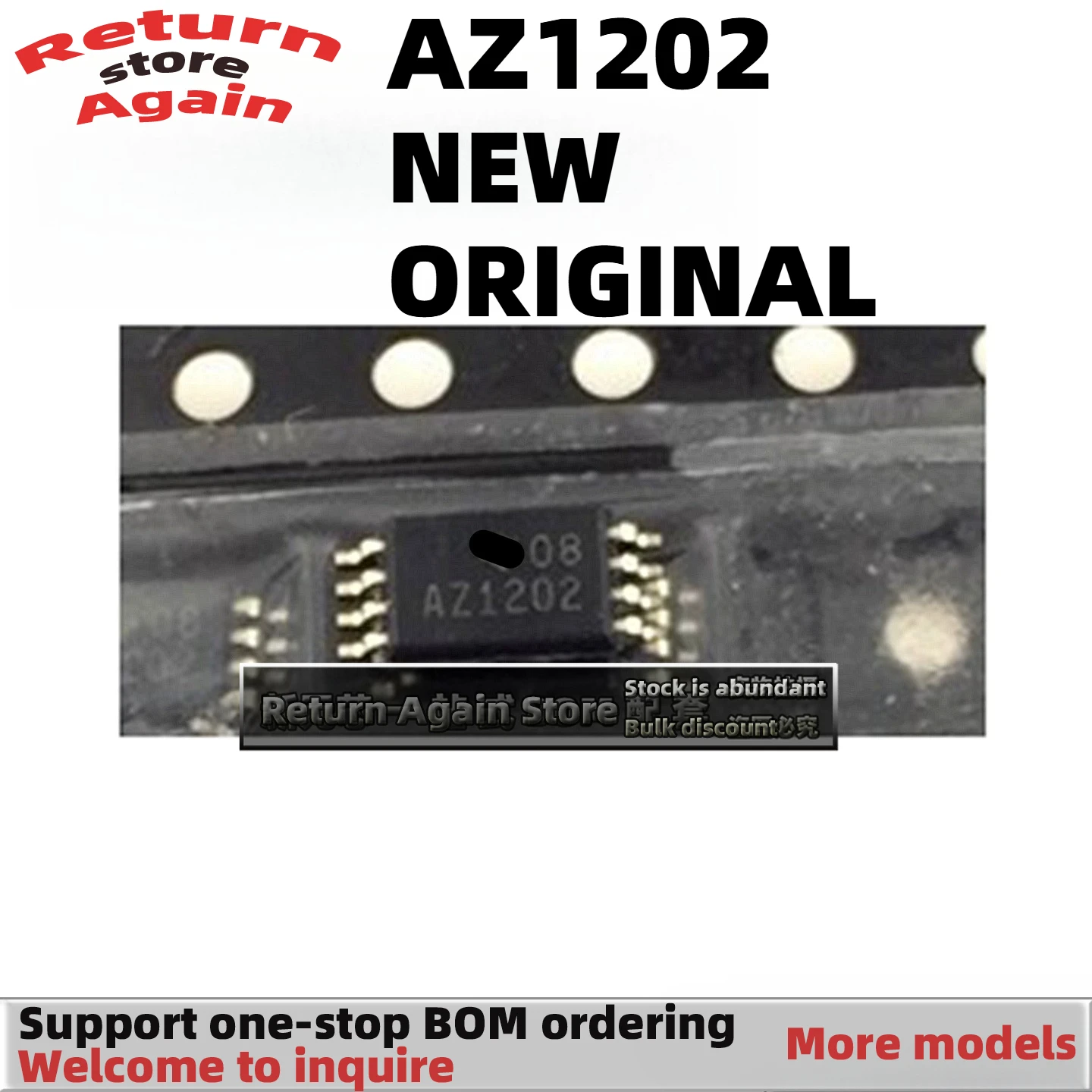 5PCS/per pack ADS1202IPWR silkscreen AZ1202 TSSOP8