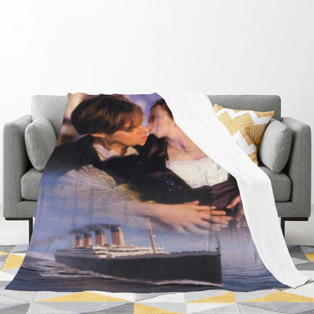 Titanic Leonardo DiCaprio Comfortable Flanne Blanket Fluffy Soft Bedroom Decor Sofa Blankets Comforter Home and Decoration