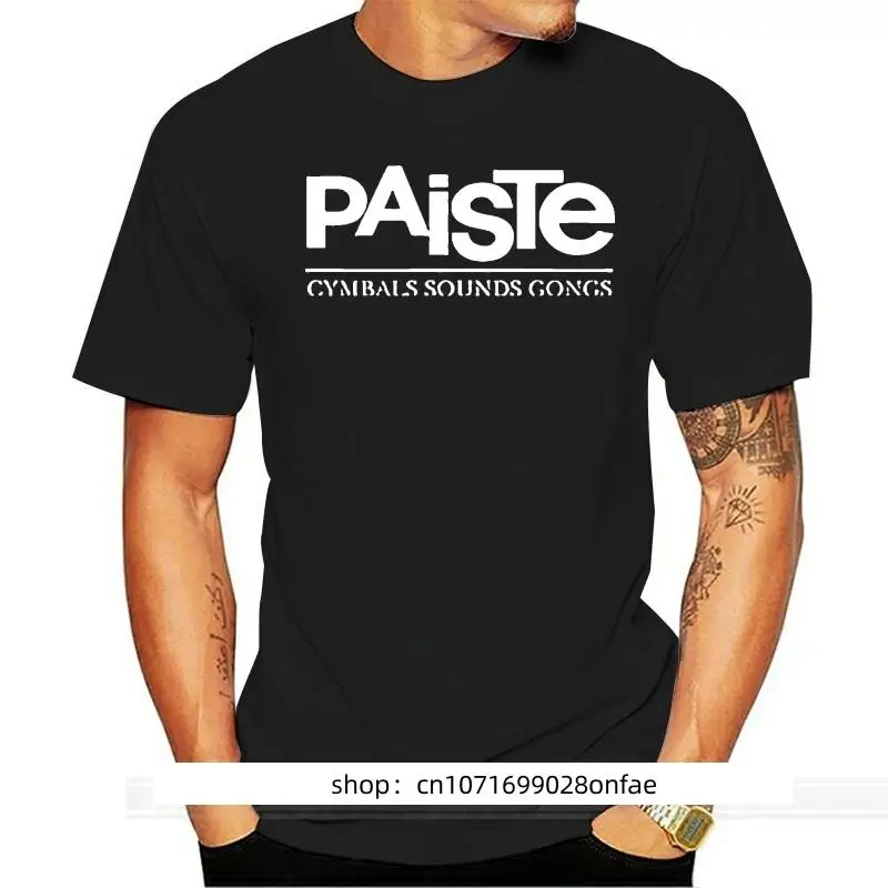 Paiste Simbal Logo T-Shirt S M L XL 2XL 3XL Katun Kaos Pria Musim Panas Kaos Fashion Ukuran Euro