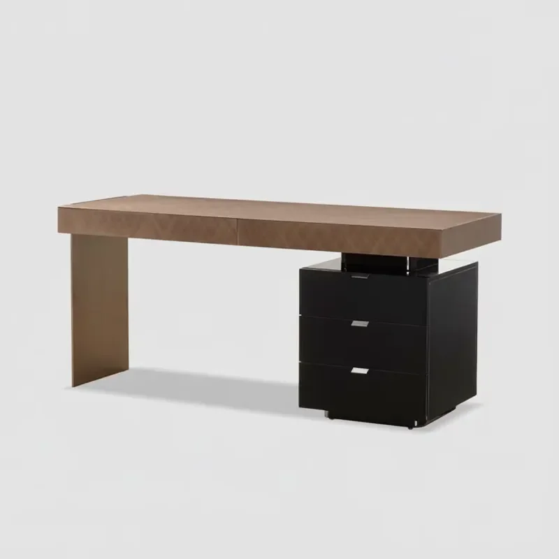 DAZOOHOME Modern Minimalist Light MDF Desk Artificial Board Surface Student Home Makeup Table Storage Computer Desk