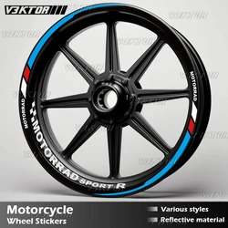 Motorcycle Wheel Sticker Rim Decal Hub Stripe Tape Accessories For BMW F900R F800R F900XR S1000RR S1000R S1000XR R1200R R1250RS