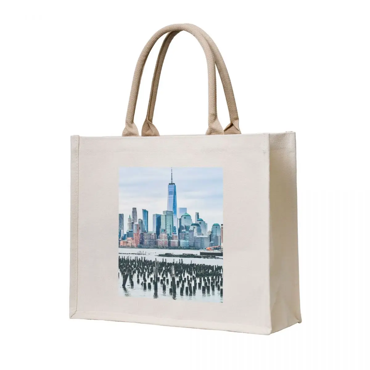 

Across the River Tote Bag the tote bag cloth bag woman hand shopping