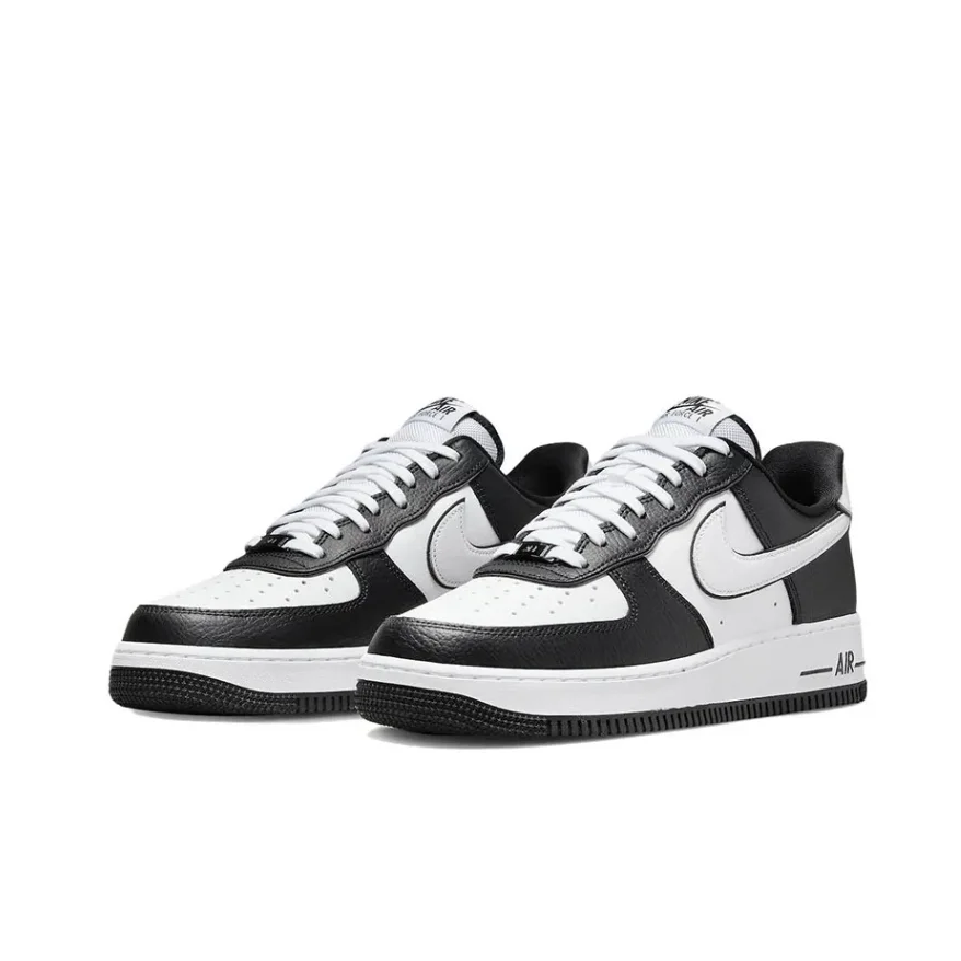 حذاء Nike Low Top Board Air Force 1 07 أسود أبيض مريح عصري مائة مقاوم للاهتراء ومضاد للانزلاق