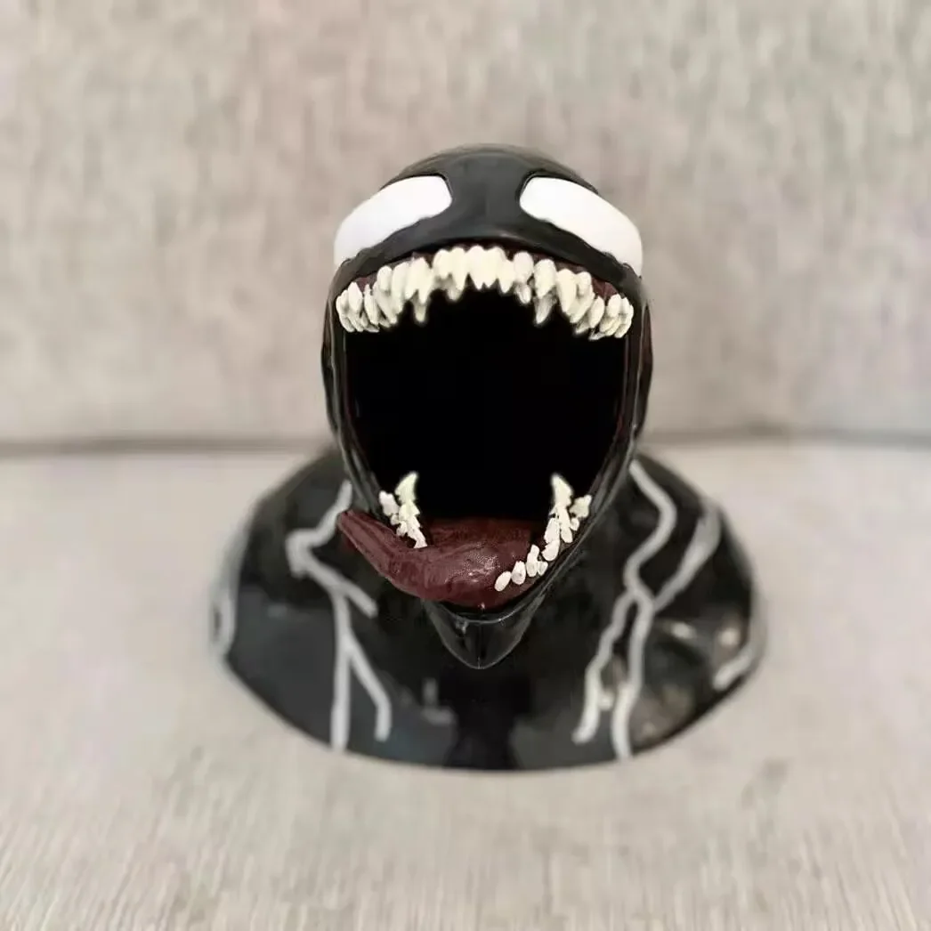 Popcorn Bucket Venom Deadly Guardian Resin Crafts Ornaments Desktop Decorations Small Gifts Statues Home Decoration Accessories