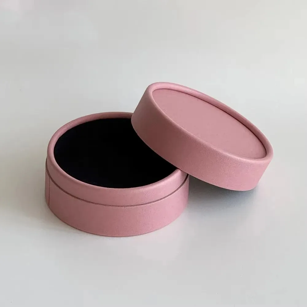 Lightweight Paper Round Jewelry Box Round 10x5cm Ring Gift Container Multi Color Jewelry Packaging Box Gift Packaging