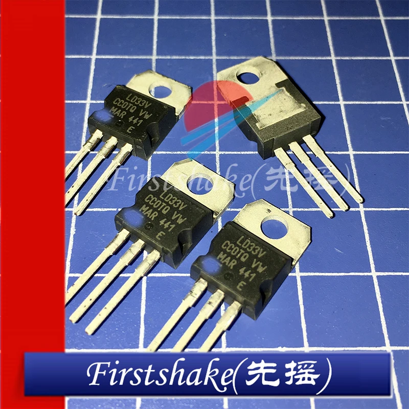 10PCS/Lot LD33V LM317MTG LM337SP TO220F New Original