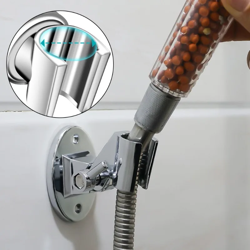 Universal Shower Head Holder Adjustable Rotatable Wall Mounted Shower Bracket for Bathroom Accessories Shower Head Support