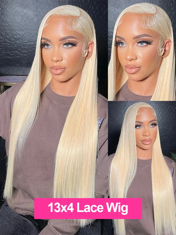 613 Lace Front Wig Straight Human Hair 13x6 Blonde Human Hair Wigs 200% Density Lace Front Wigs 32 Inch Human Hair Pre Plucked