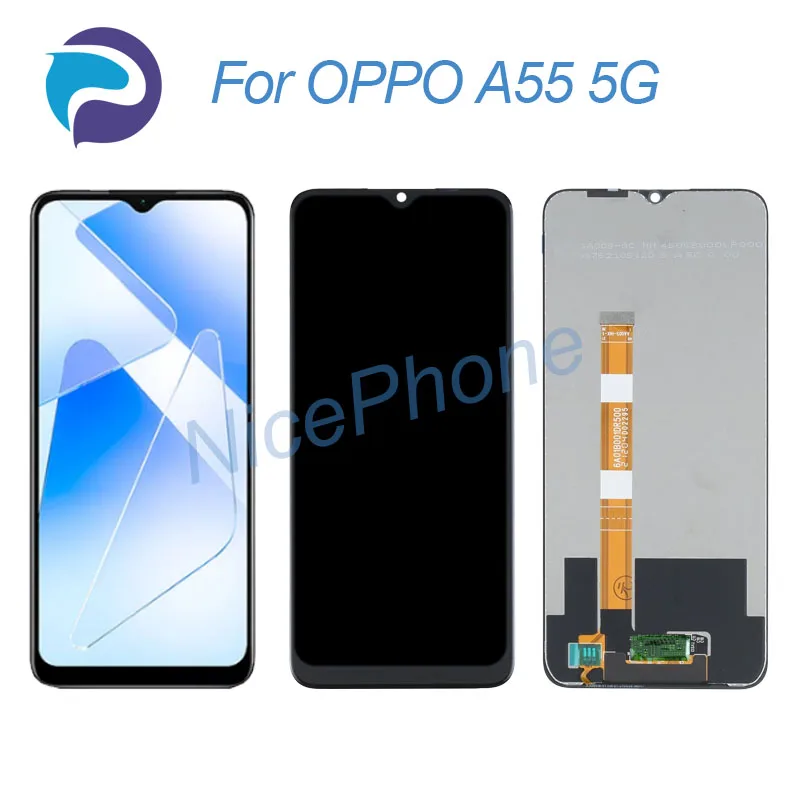 

for OPPO A55 5G LCD Display Touch Screen Digitizer Assembly Replacement 6.5" PEMM00/20, PEMT00/20 A55 5G Screen Display LCD