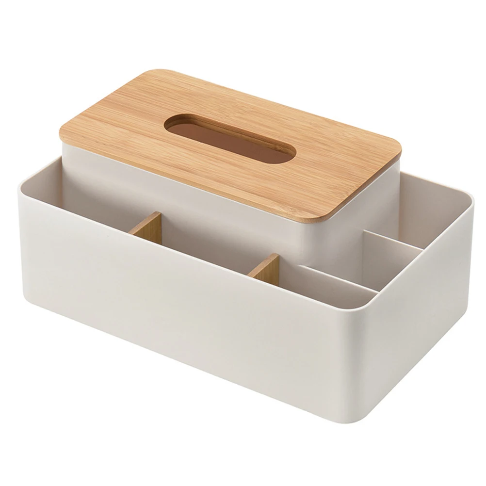 

Wooden Storage Box Paper Towel Holder for Living Room Decorate Home Napkin Container Toddler