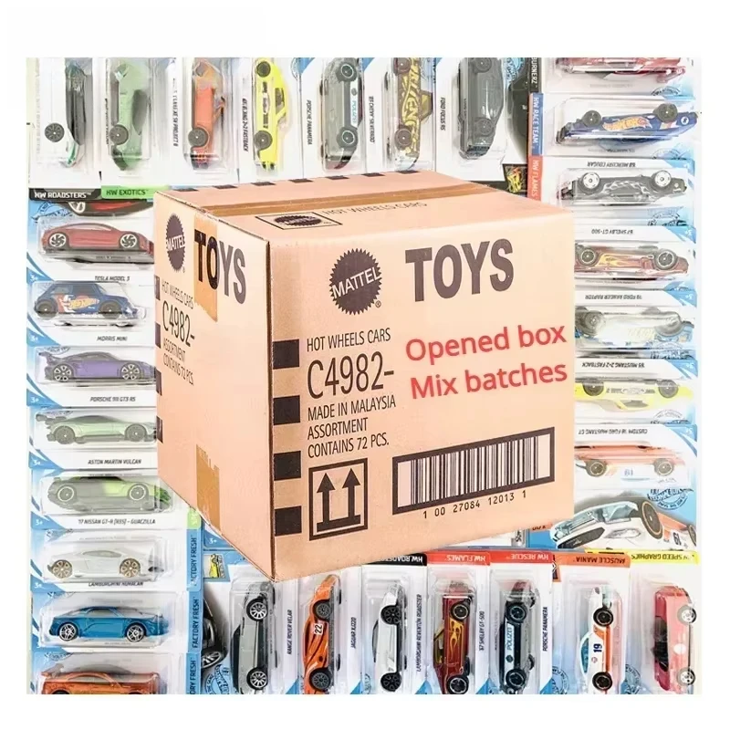 Original Hot Wheels Car 5PCS To 72PCS Mixed Batch 1/64 Diecast Alloy Model Vehicle Simulation Toys for Boys Kids Birthday Gift