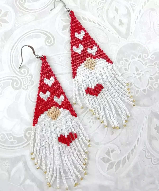 ZGMXR Rice bead earrings Fashion Geometry  Alloy Arrow Flowers Heart Moon Sun female Bohemia Tassel Hand-woven Beaded earrings view 2