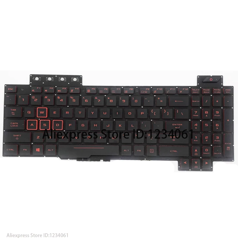 Replacement Keycap Key For ASUS TUF Gaming FX504 FX504GD FX504GE FX504GM FX80 FX80G FX80GE FX80GM  Laptop Keyboard KEY & Clips