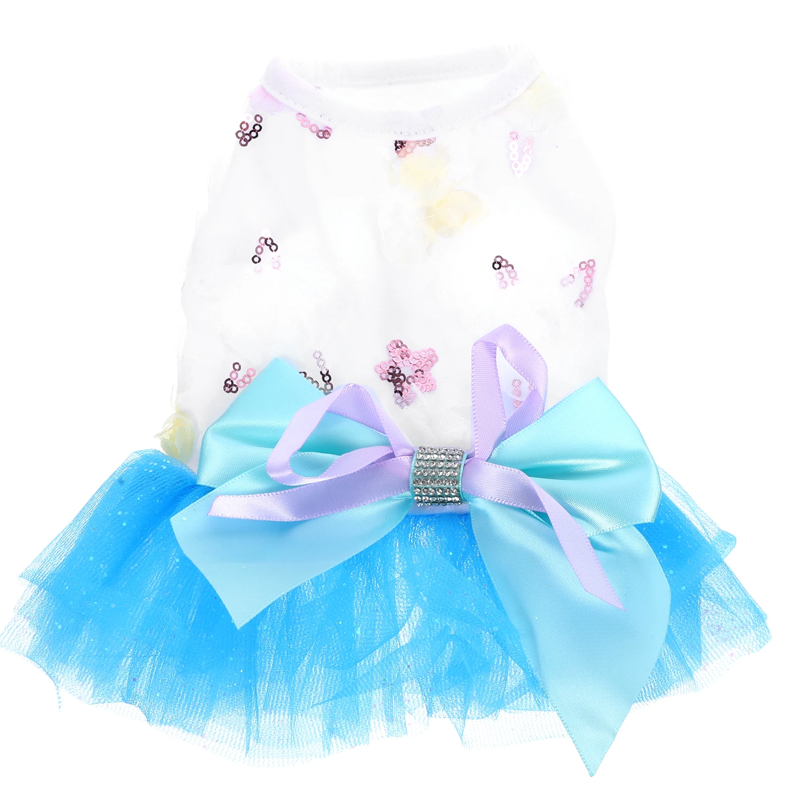 

Dog Princess Dress Summer Wedding Birthday Apparel Small Funny Costume Bow Dog Clothes Puppy Dress Pet Fashion