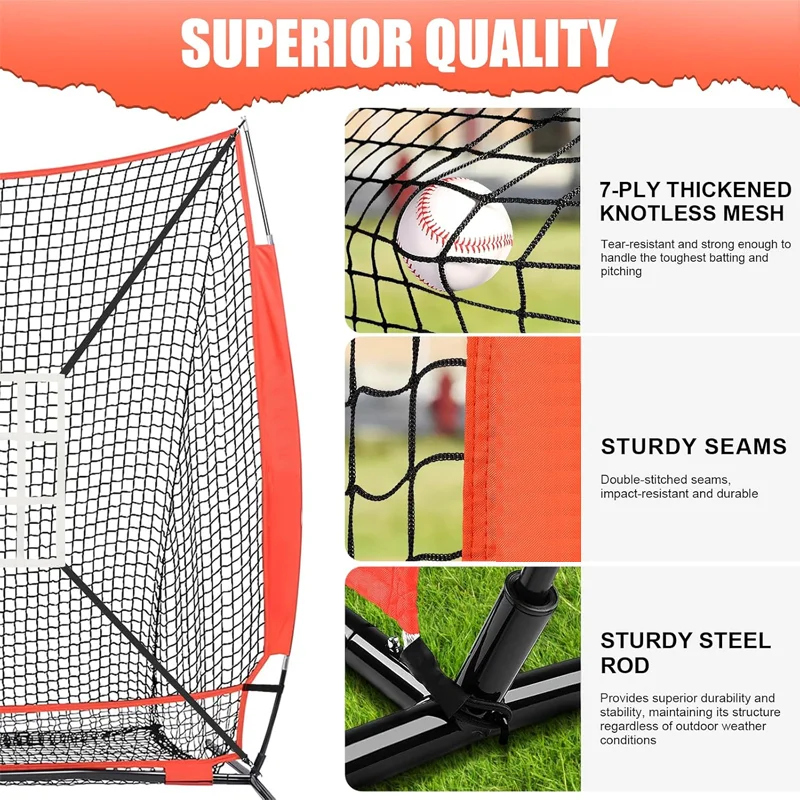 hot-sale-red-portable-indoor-outdoor-baseball-softball-practice-net-foldable-rebound-blocking-net