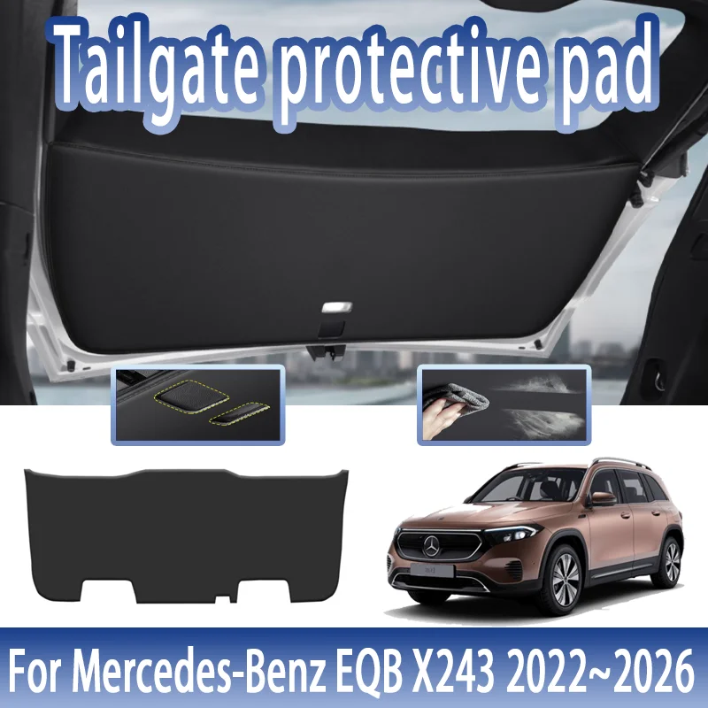 

For Mercedes-Benz EQB 2022~2026 Car Trunk Tailgate Protection Pad Anti-dirty Waterproof Backplate Protective Mat Accessories