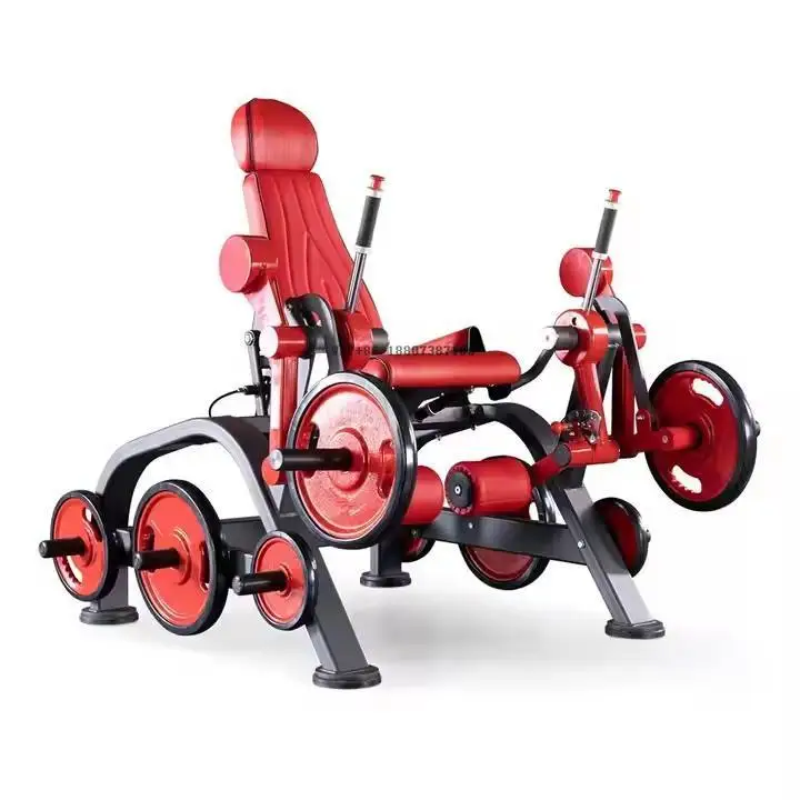 

Sit-down Leg Press Exercise Machine for Gym Fitness Bodybuilders Equipment Flat-loaded Back Function Leg Stretching Training