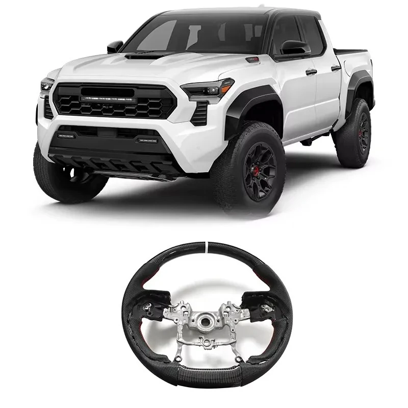 Gobison Hot Sale Car Accessories Carbon Fiber Steering Wheel for Tacoma 2024 for Tundra 2022+ Car Steering Wheel