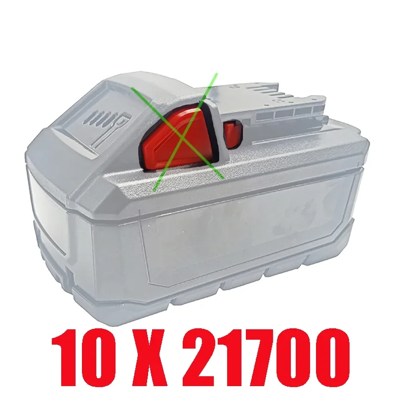 Imagem -03 - Li-ion Bateria Plástico Case Superior Botão Fivela para 18v Lítio Bateria Poder Ferramenta Acessórios Pcs