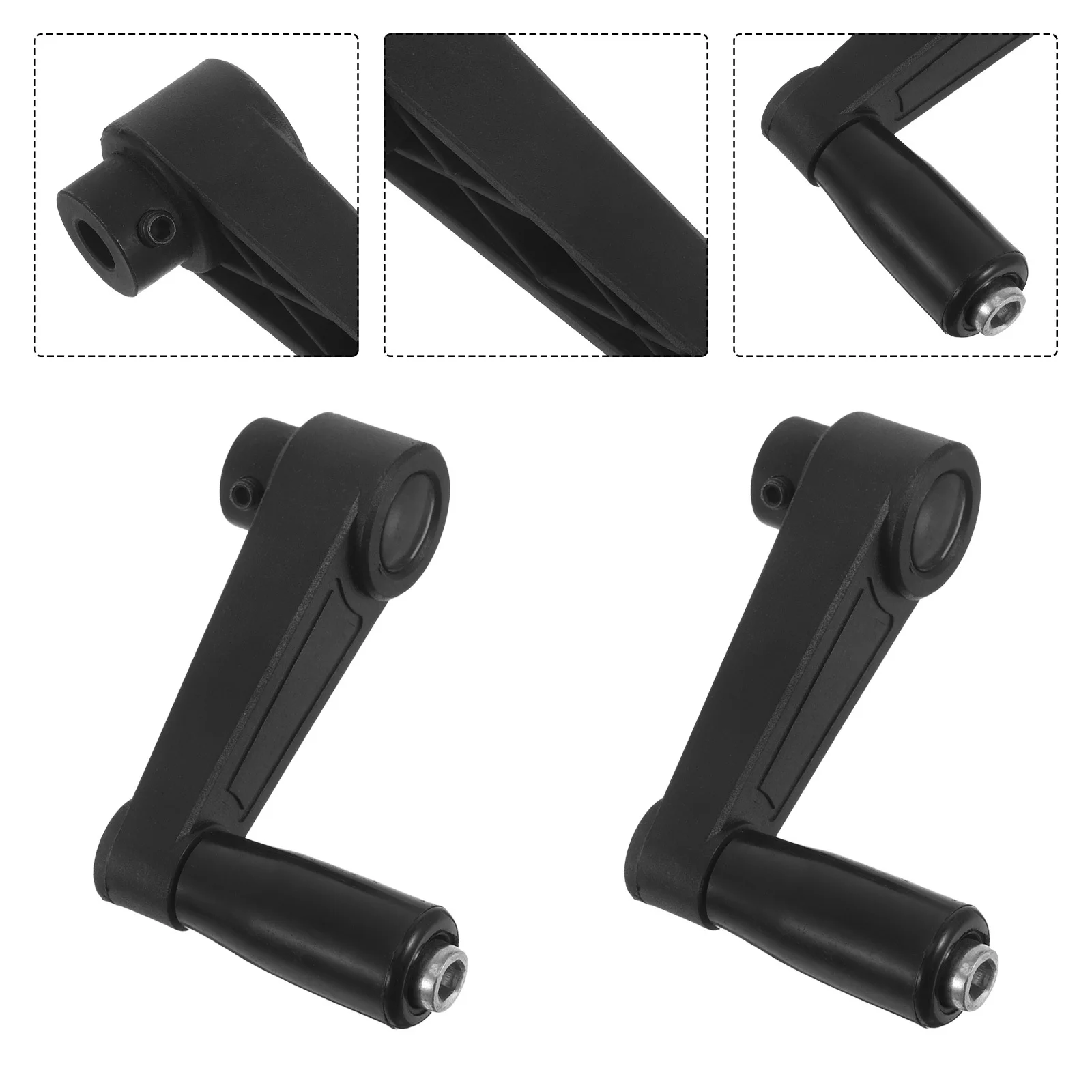 

2pcs Hand Crank Generator Handle 8Mm Manual Winding Rotation Attachment For Emergency Outdoor Power Use Replacement Tool