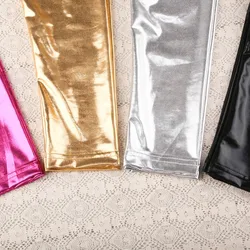 2-10T Fashion Girl Leggings Metallic Ballet Baby Kids Pants Trouser Colorful Long Pants