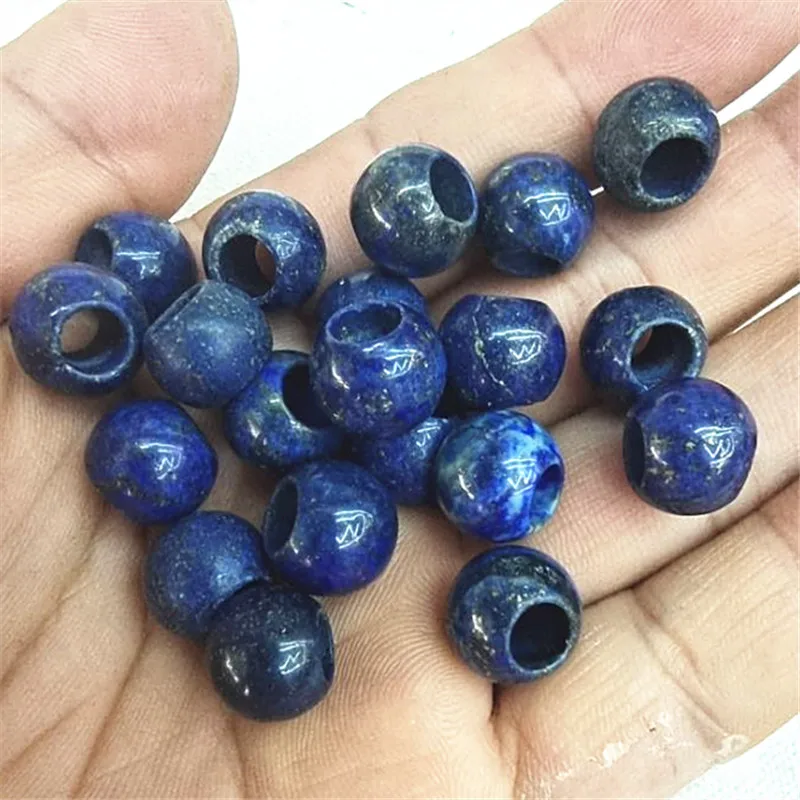 

10PCS 10X12MM Natural Lapis Lazuli Stone Spacer Beads Inner Hole 5.0MM DIY Jewelry Accessories For Women Bracelets Making Parts