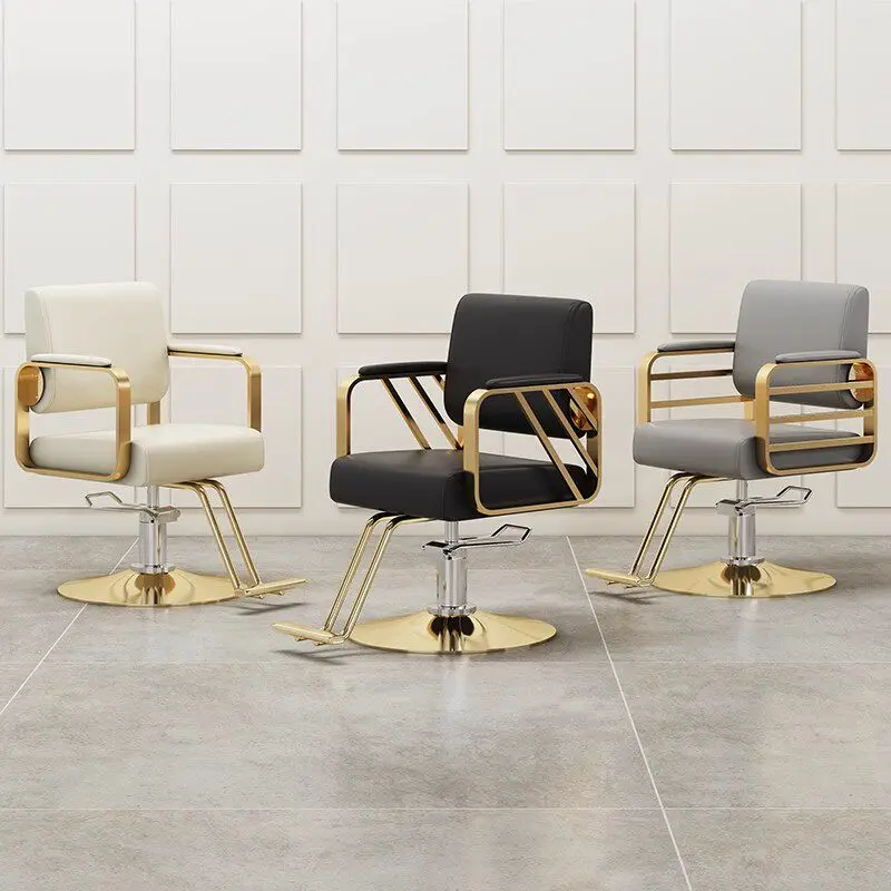 Adjustable Modern Barber Chair Classic Practical Salon Chair Light Luxury Folding Sedia Parrucchieri Hair Salon Furniture